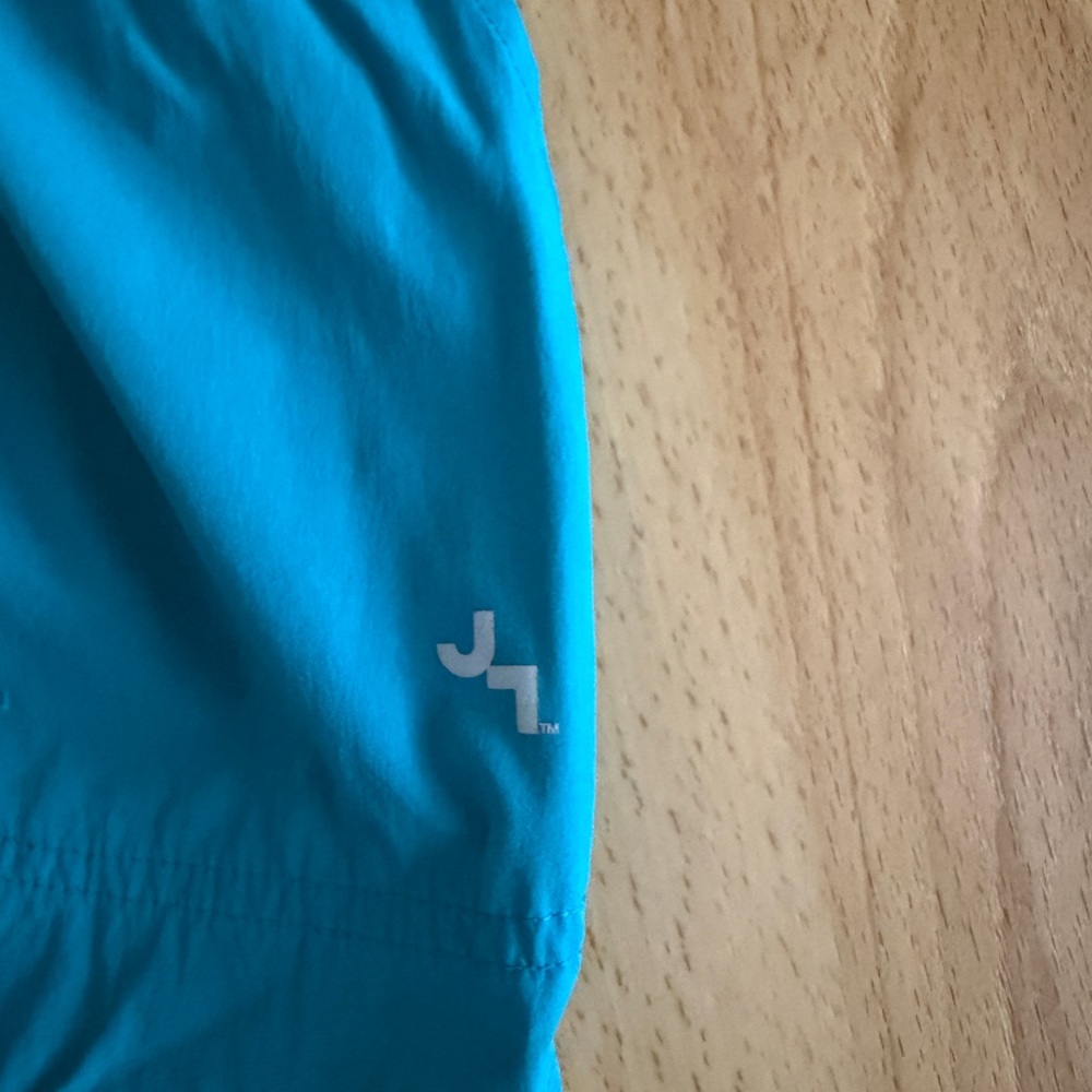 JoyLab High Waist Shorts - Tan & Bright Blue Size Medium - Picture 4 of 7